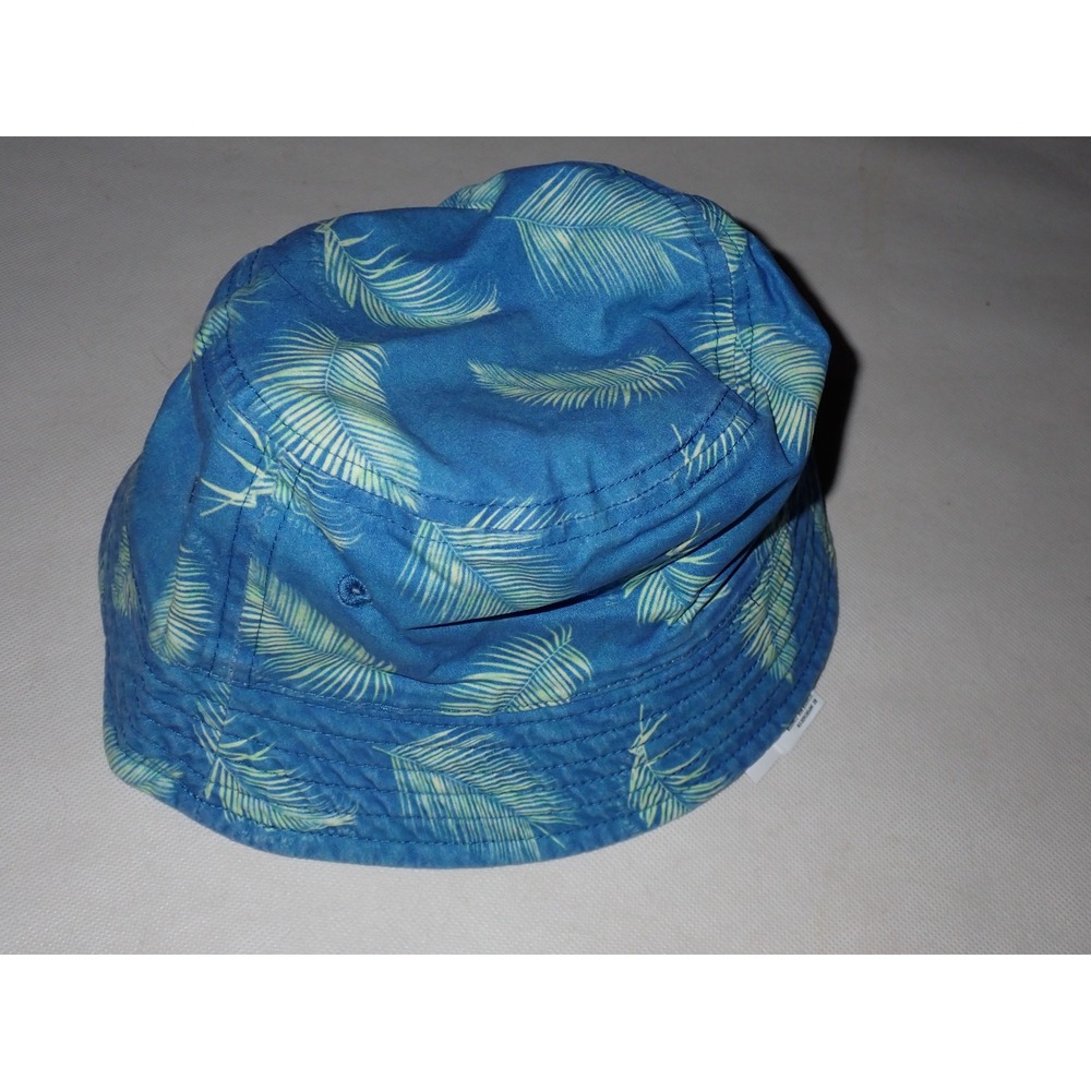 American Eagle Mens Outer Banks Palm Leaf Tropical Bucket Hat Blue S/M - Picture 3 of 5